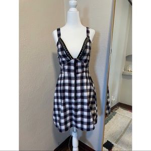 Plaid mini dress